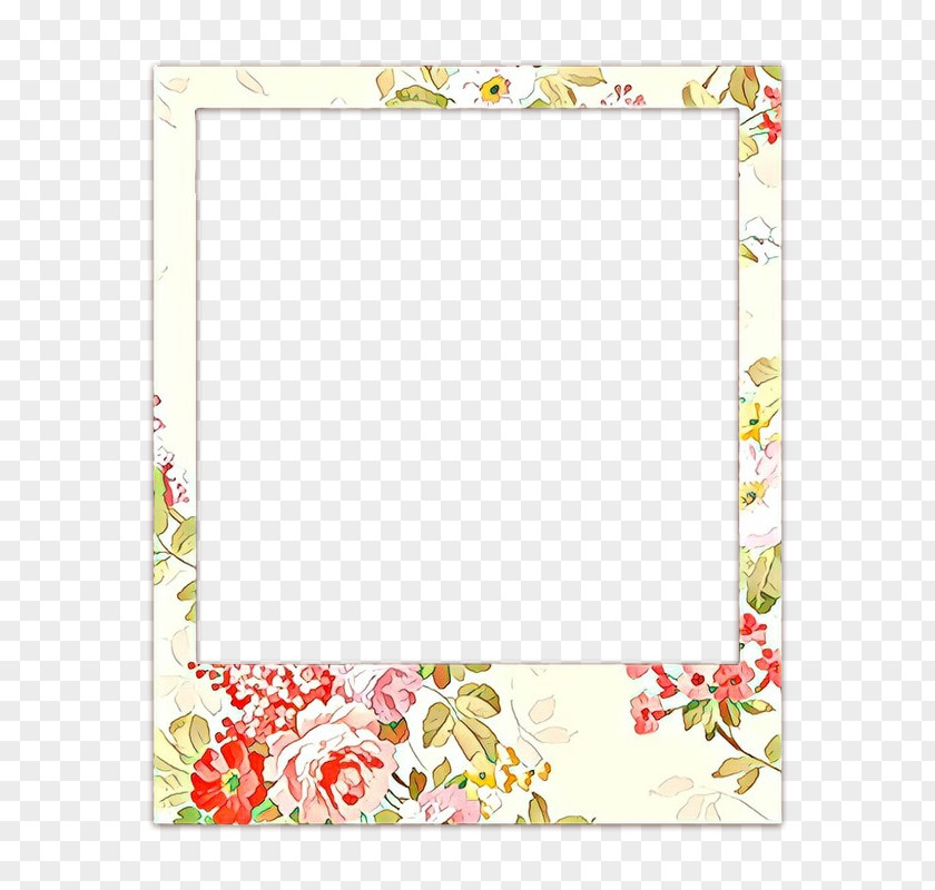 Interior Design Wildflower Floral Frame PNG