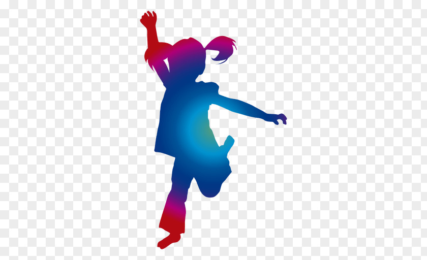Jumping Child Silhouette PNG
