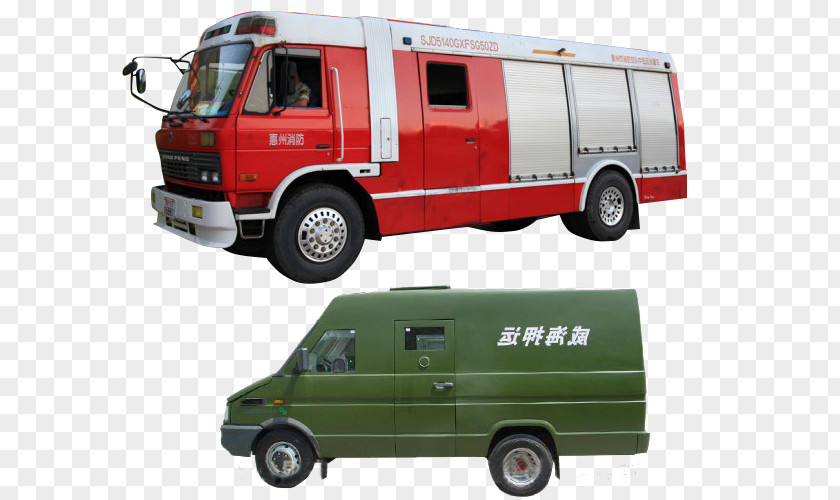 Military Specialized Type Special Vehicle Car Compact Van Fire Engine PNG