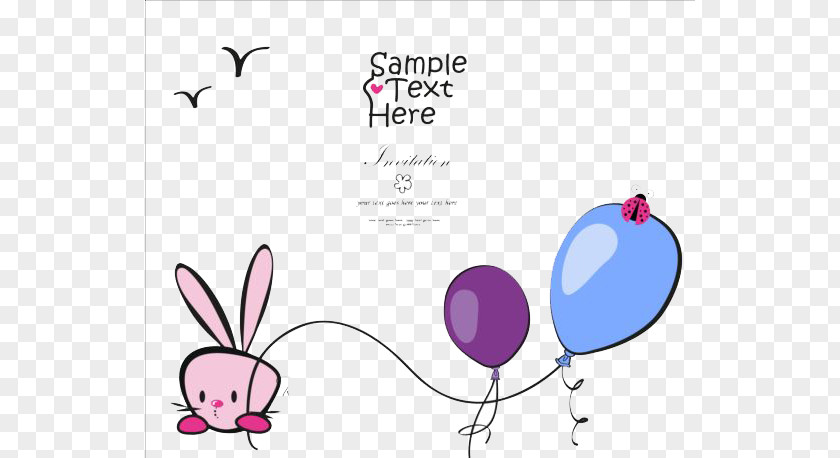 Rabbit With Balloons Bugs Bunny Clip Art PNG