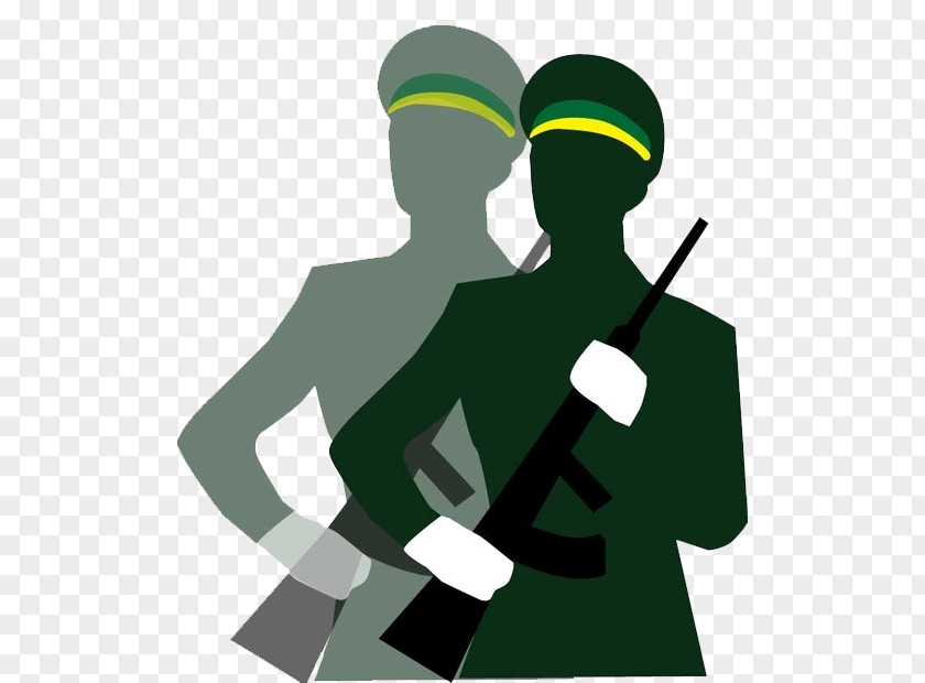 Soldiers Armed With Guns Military Personnel Cartoon PNG