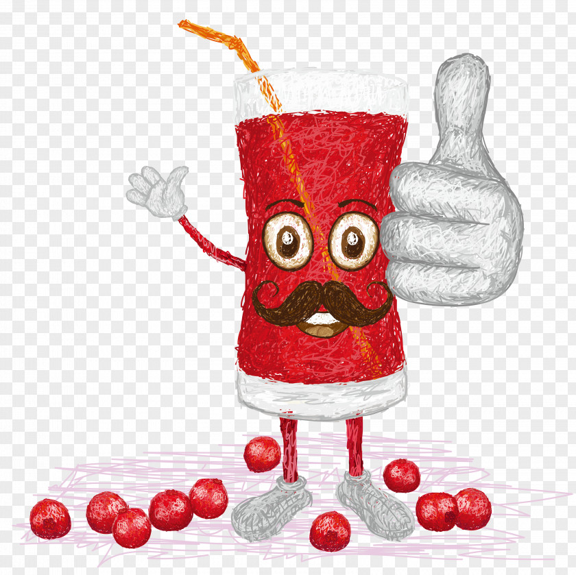 Blueberry Decorative Advertising Element Cranberry Juice Smoothie Milkshake PNG