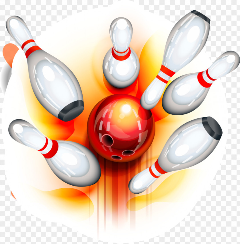 Cartoon Sports Equipment Bowling Pin Ball Clip Art PNG