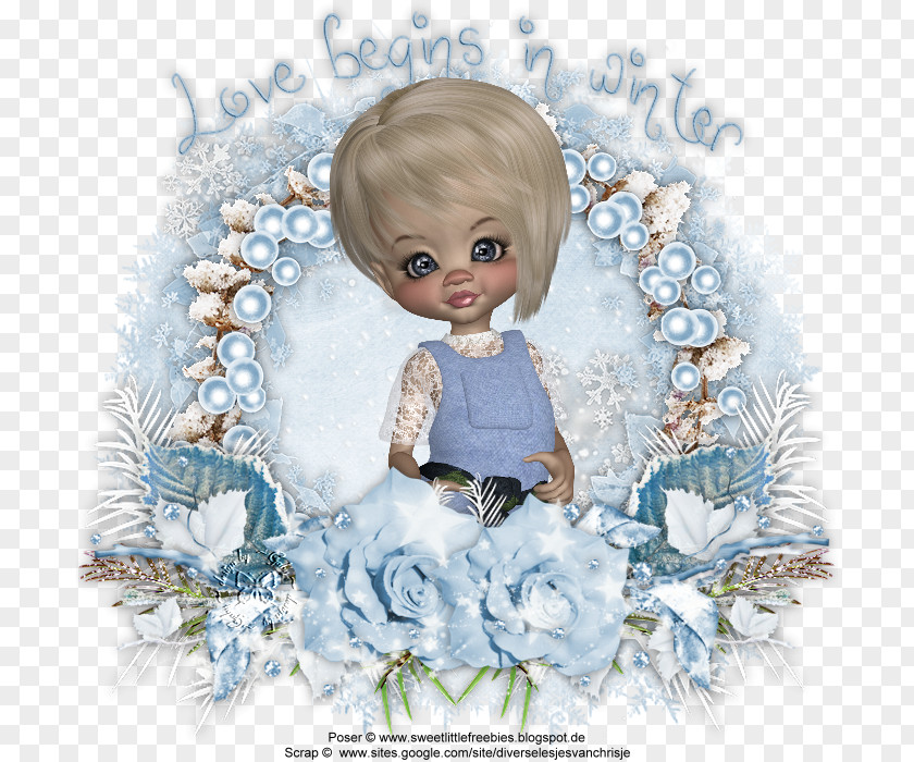 Doll Toddler Flower Angel M PNG