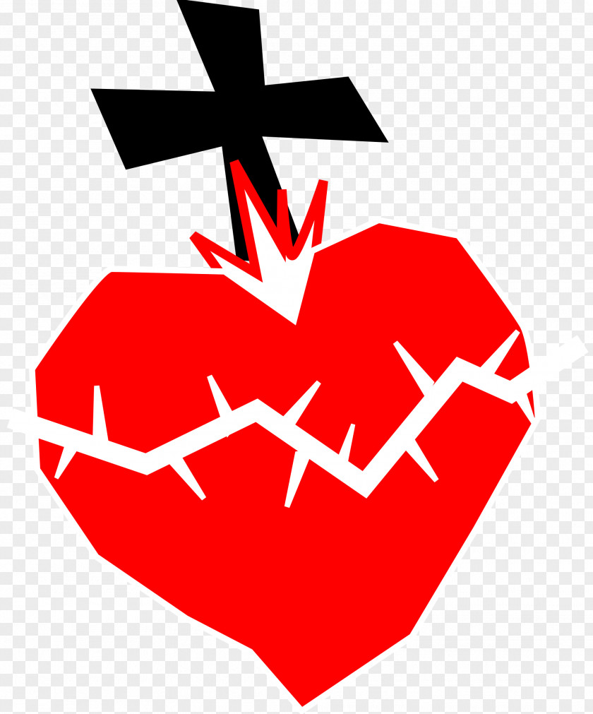 Jesus Heart Cliparts Sacred Immaculate Of Mary Clip Art PNG