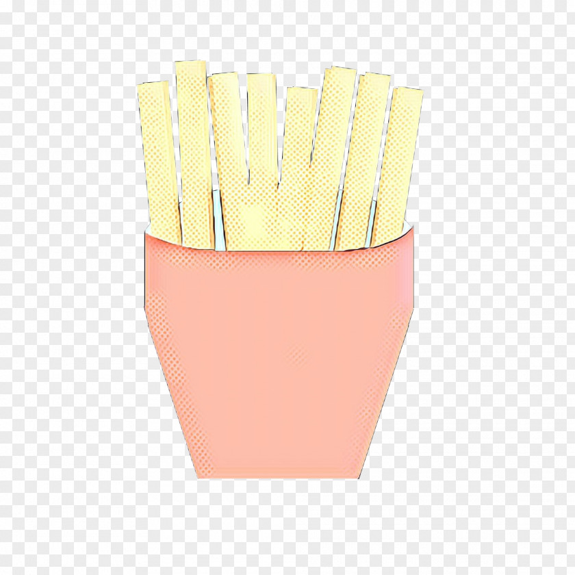 Beige Peach French Fries PNG