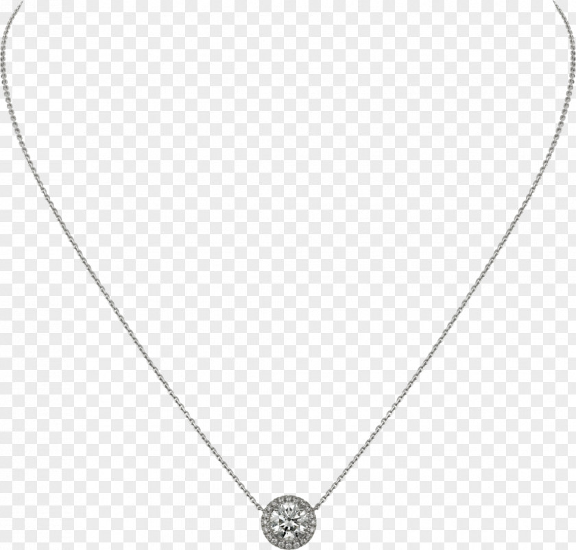 Gold Pendant Necklace Diamond Carat Cartier Brilliant PNG