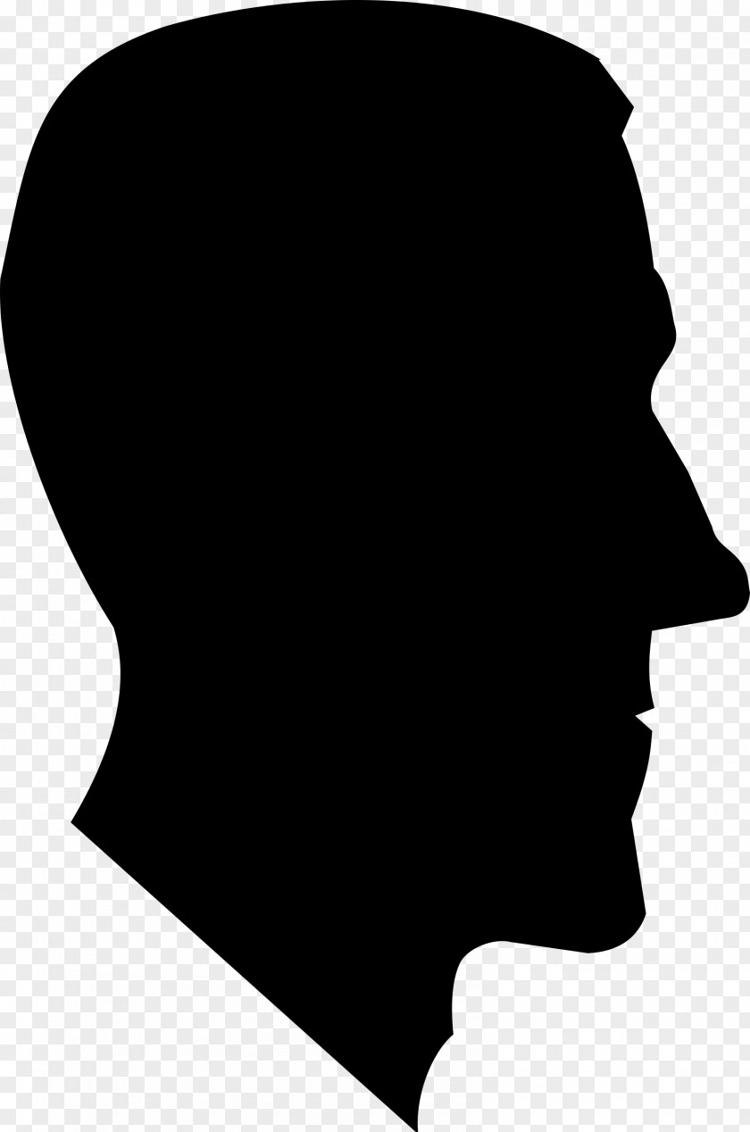 Profile Silhouette Male Portrait Clip Art PNG
