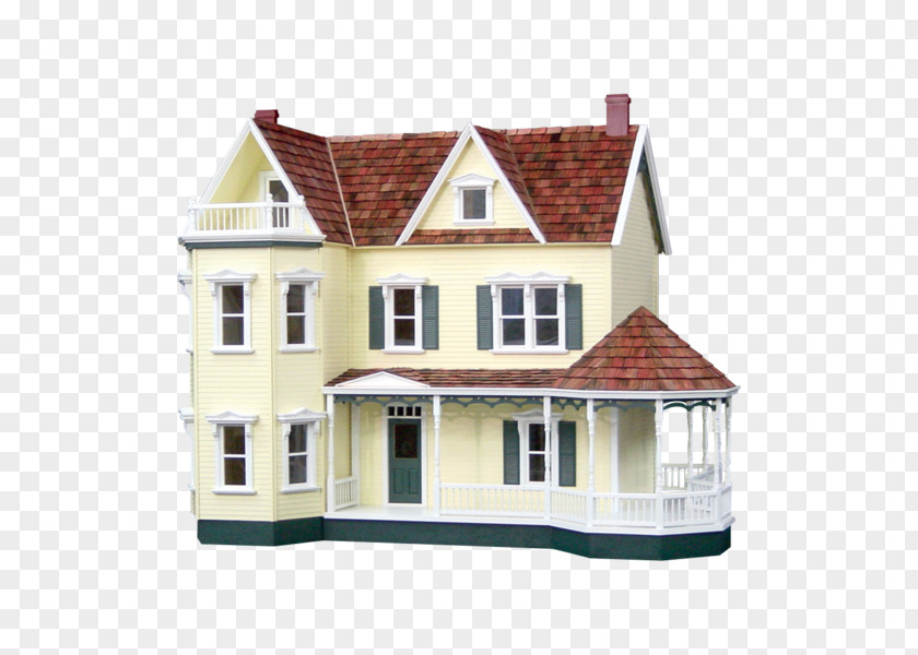Victorian Cottage Dollhouse Miniatures Window Toy PNG