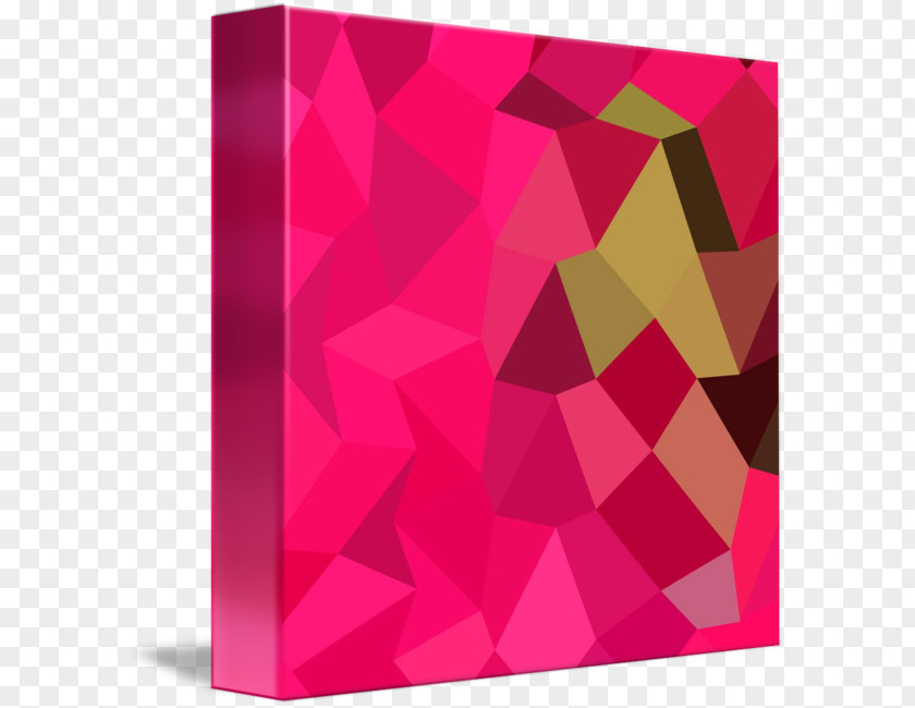Color Low Polygon Magenta Maroon Rectangle PNG