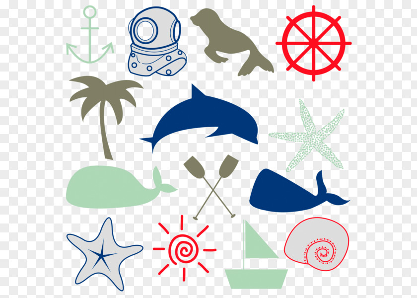 Nautical Summer Etsy Clip Art Vector Graphics Illustration Image PNG