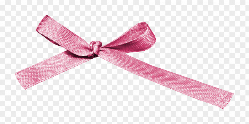 Pink Ribbon Bow PNG