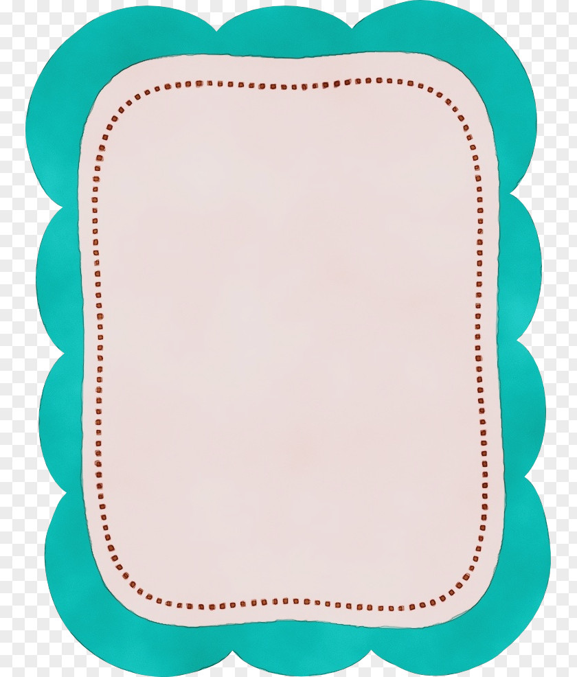 Teal Turquoise Watercolor Paper PNG