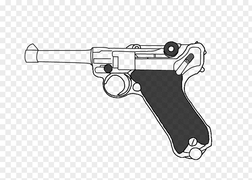 Weapon Trigger Luger Pistol Browning Hi-Power Firearm Drawing PNG