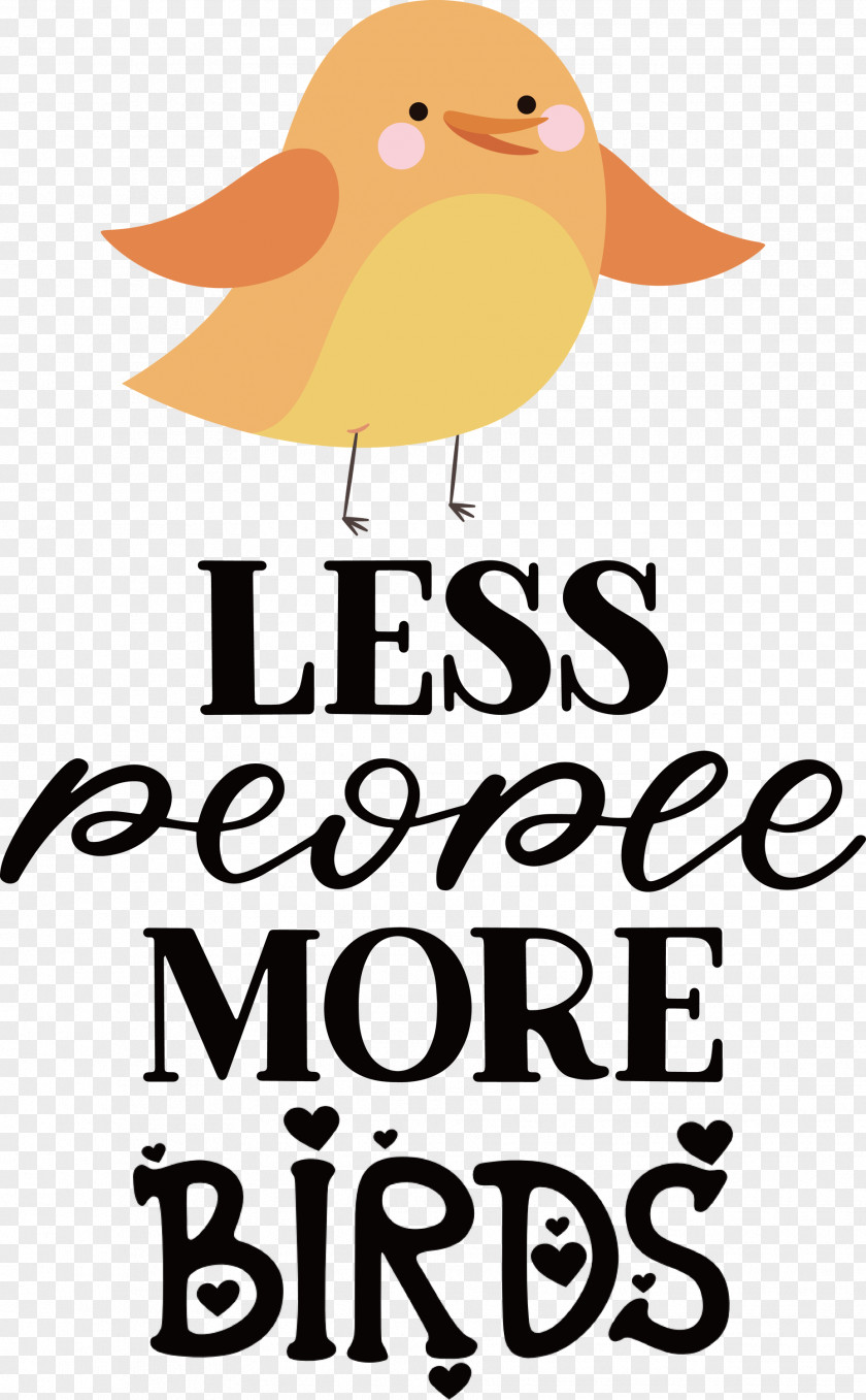 Less People More Birds PNG
