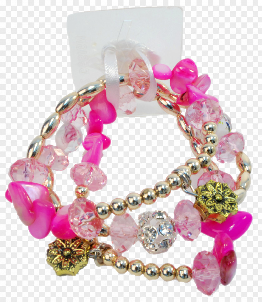 Marlow Floral Products Pink Bracelet Coral Bead PNG