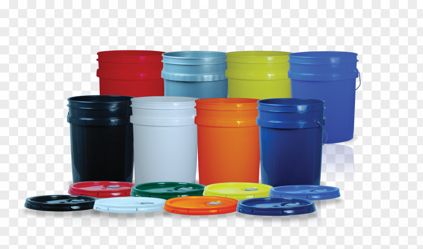 Plastic Paint Bucket Mockup Bottle Pail Container PNG