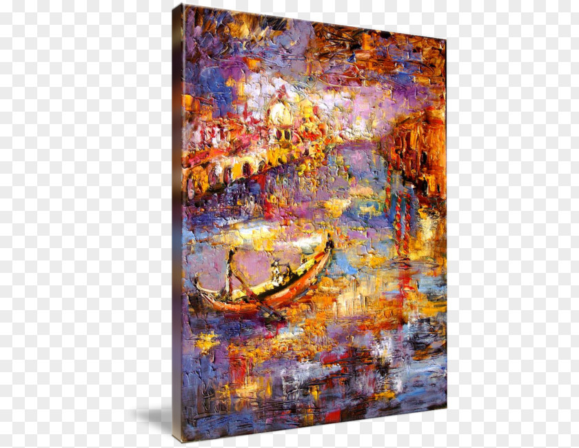 Venice Watercolor Painting Acrylic Paint Modern Art PNG