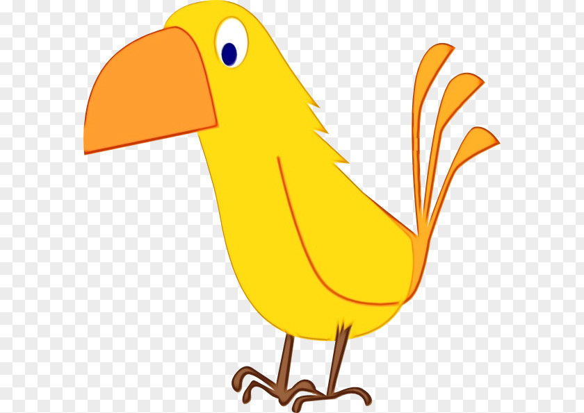Cartoon Yellow Bird Beak Clip Art PNG