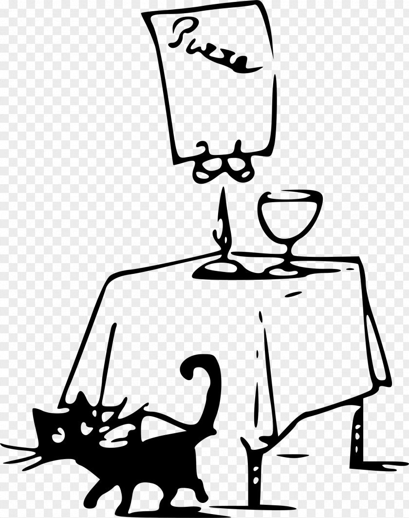 Cat Table Clip Art PNG