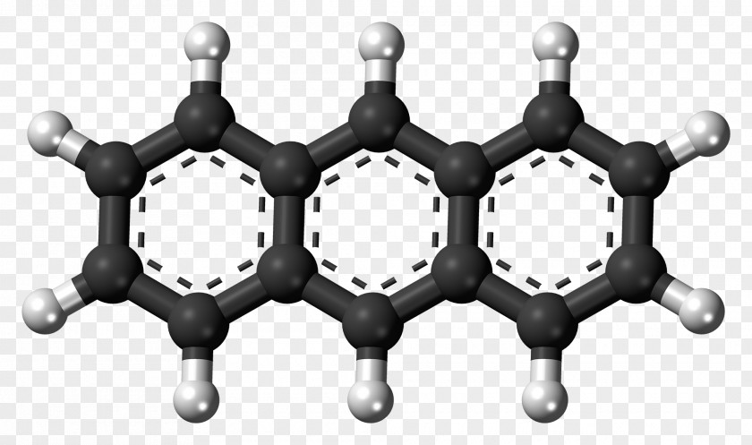 Chemistry Naphthalene Anthracene Molecule Quinoline Ball-and-stick Model PNG