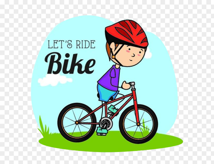 Cute Kids Riding A Bike Cycling Bicycle Child Illustration PNG