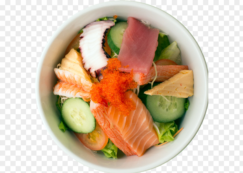 Salad Japanese Cuisine Sashimi Smoked Salmon Asian Avocado PNG