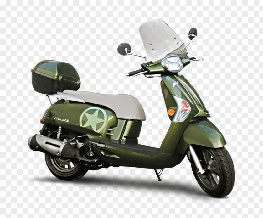 Scooter Motorcycle Kymco Like Vespa PNG