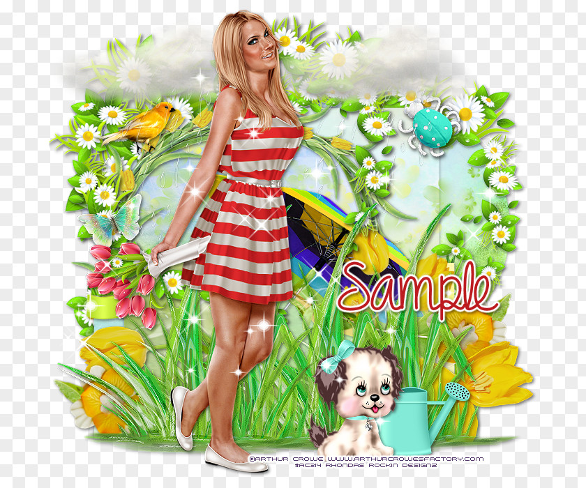 Spring Green Barbie Character Work Of Art Doll PNG