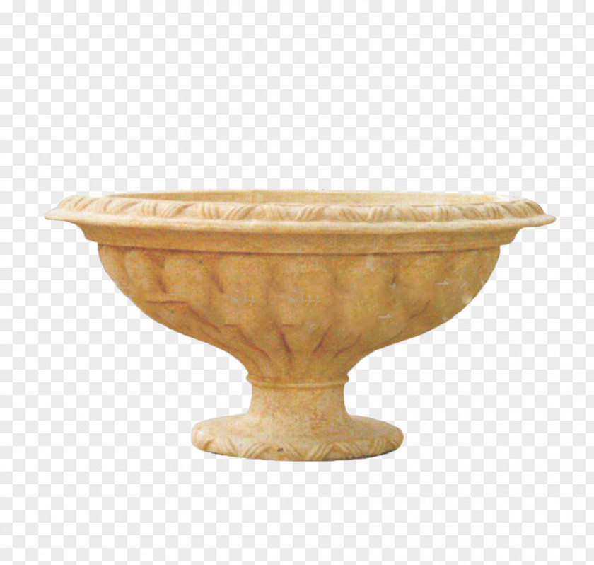 Stone Carving Art Sculpture Flowerpot Sandstone Relief Ceramic PNG