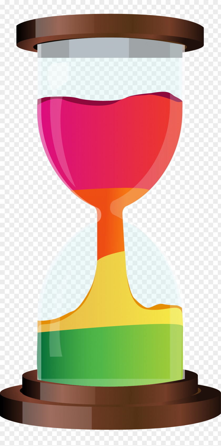 Vector Hand-painted Hourglass Time PNG