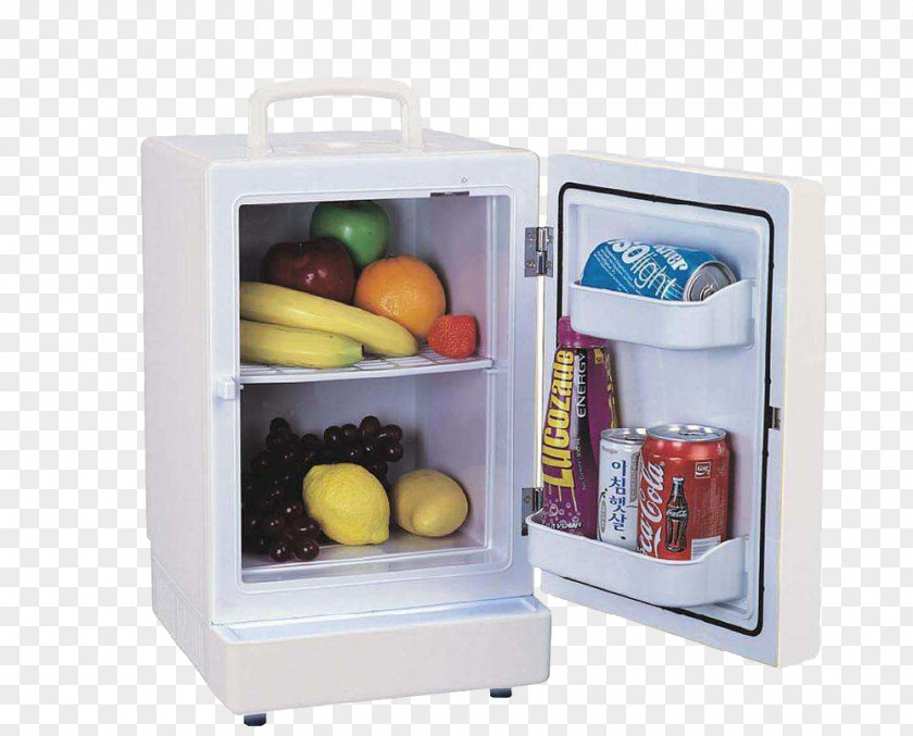 White Car Refrigerator Congelador Home Appliance Room Kitchen PNG