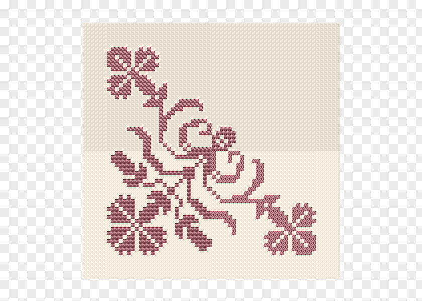 Cross-stitch Embroidery Motif Pattern PNG