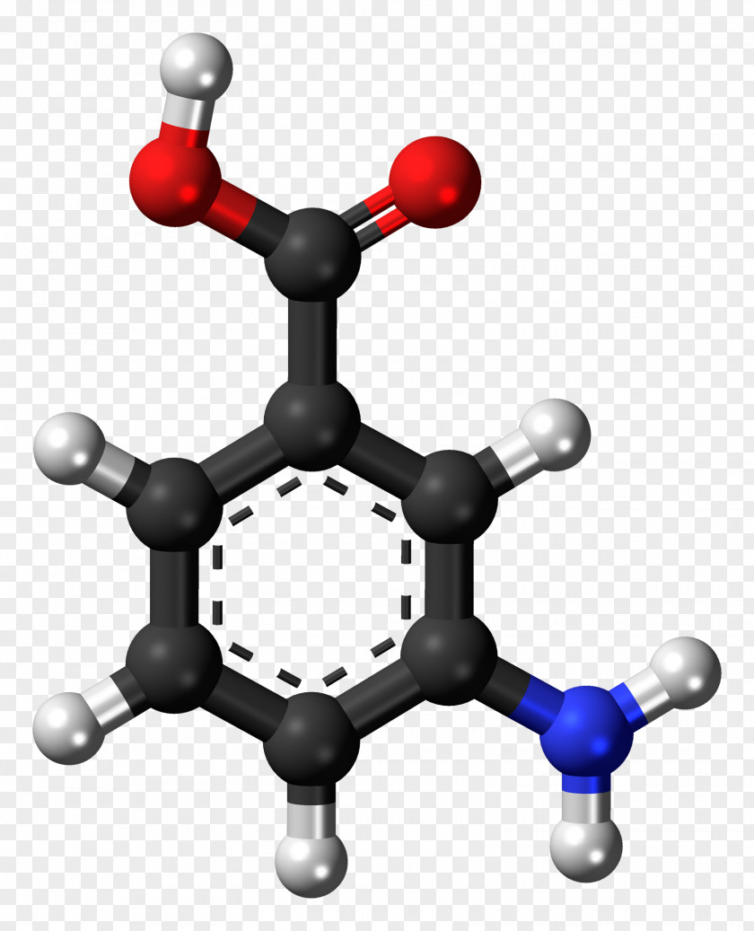 Molecule 4-Aminobenzoic Acid Anthranilic 3-Aminobenzoic PNG