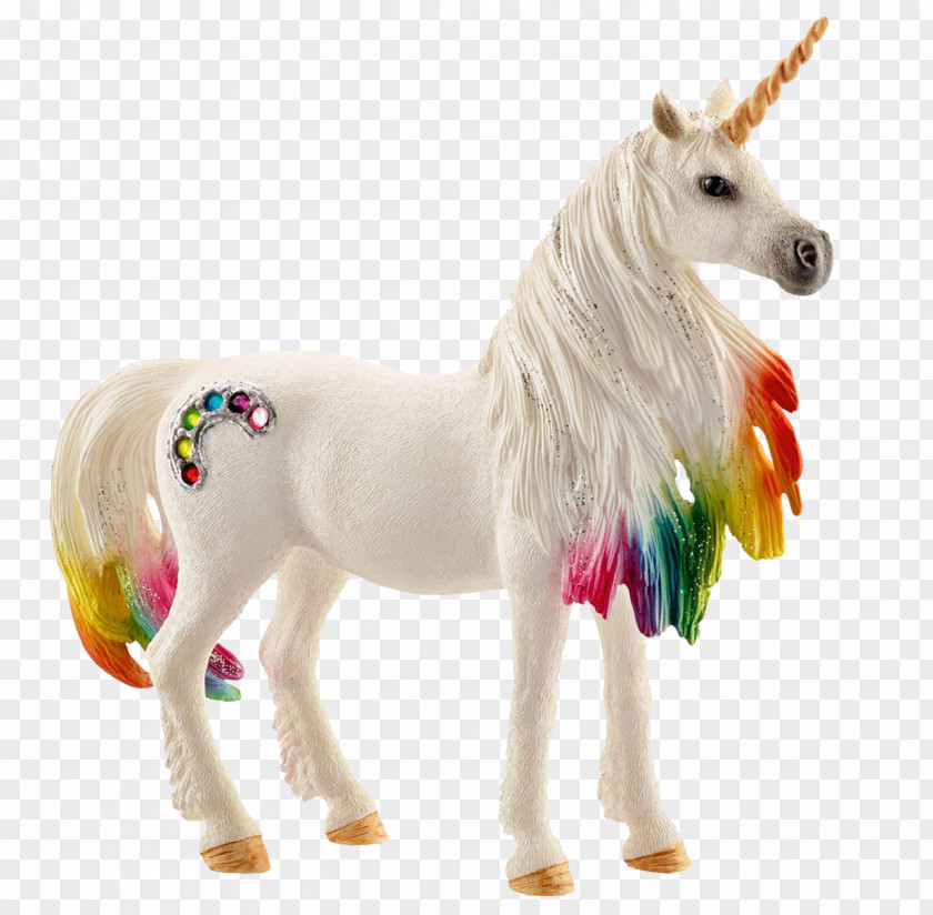 Unicorn Schleich Toy Mare Foal PNG