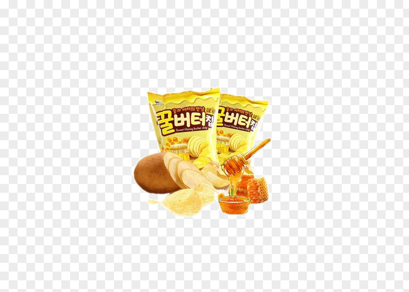 29 Honey Butter Chips French Fries Potato Chip Instant Noodle Snack PNG