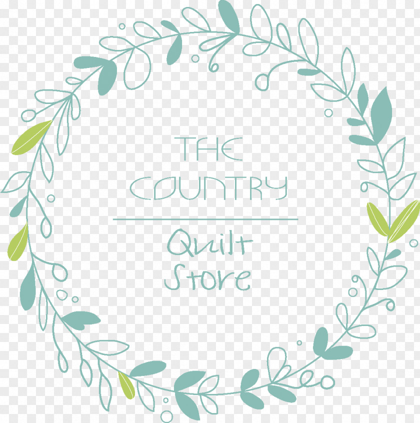 Design Floral Green Font PNG