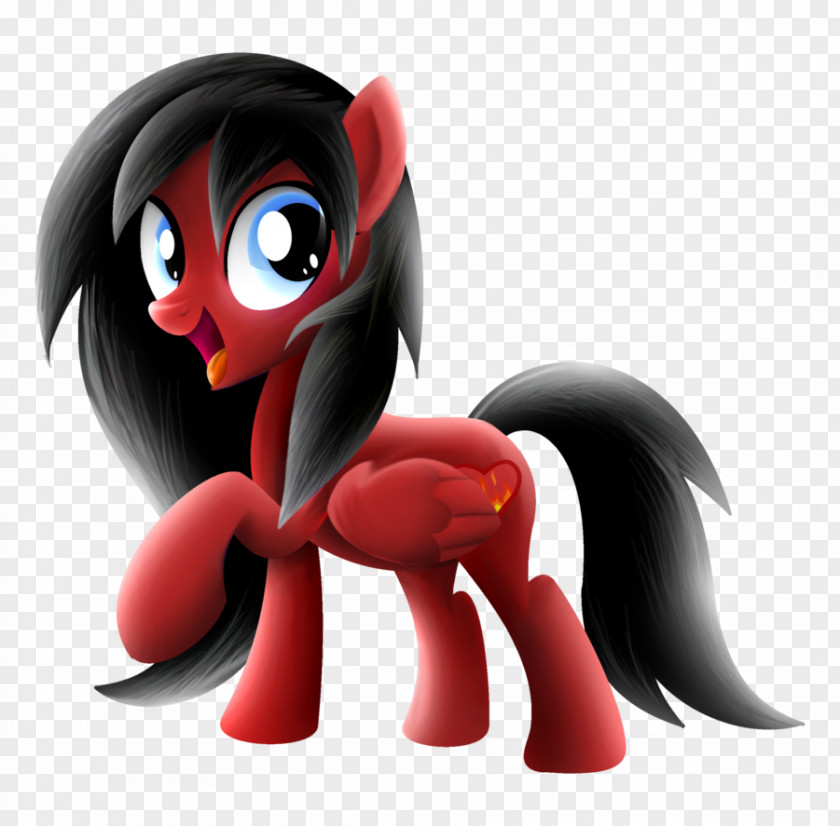 Fiaming Pony Horse Cartoon Character PNG