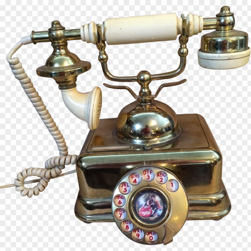 Rotary Dial Telephone Western Electric Retro Style PNG