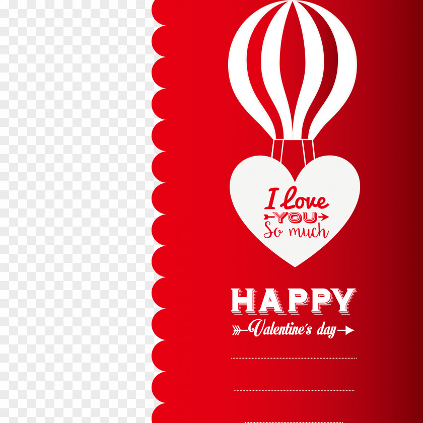 Valentine's Day Card Creative Heart Romance Euclidean Vector PNG