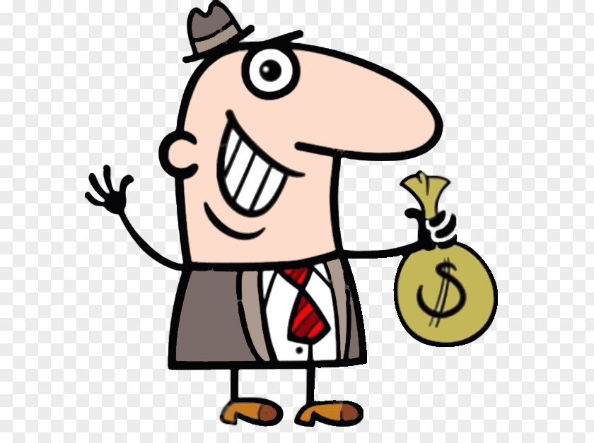 A Businessman With Wallet Cartoon Restaurant Stock Illustration PNG