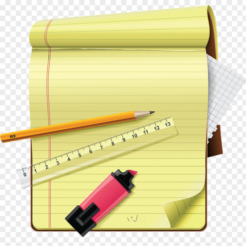 Notebook Paper Notes Royalty-free Pencil Illustration PNG