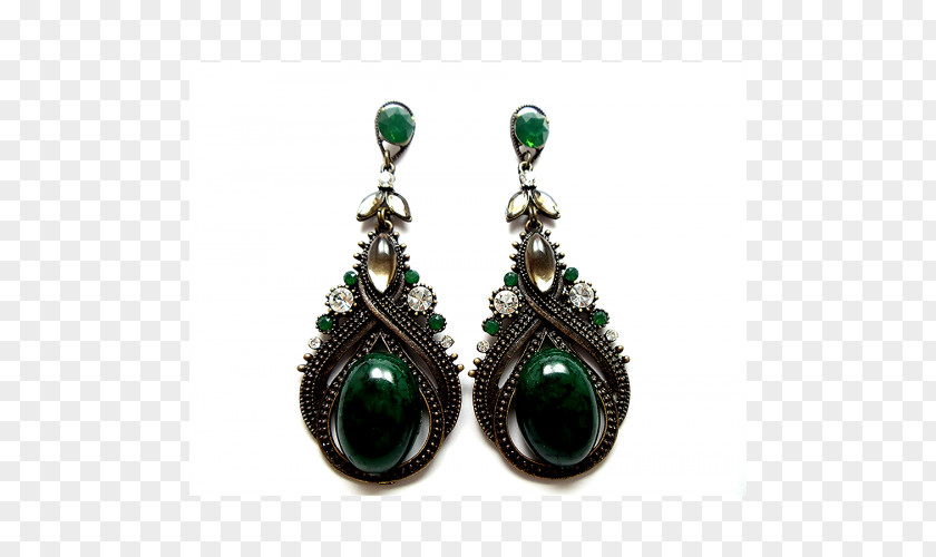 Swarovski AG Emerald Earring Onyx PNG