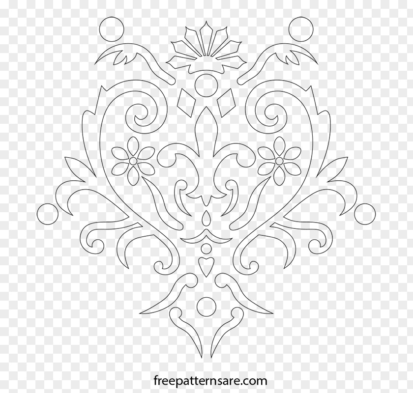Wall Pattern Flower Black And White Line Art Visual Arts PNG