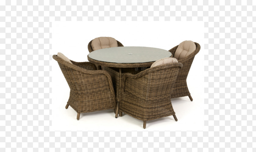 Table Rattan Dining Room Garden Furniture Chair PNG
