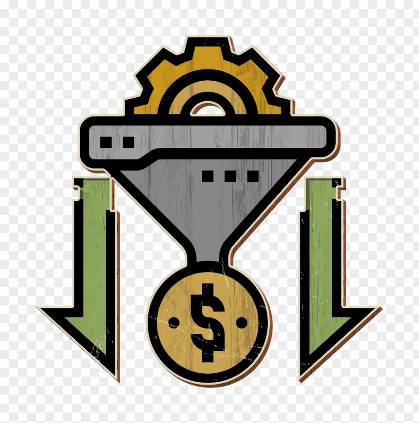 Filter Icon Crowdfunding Funnel PNG