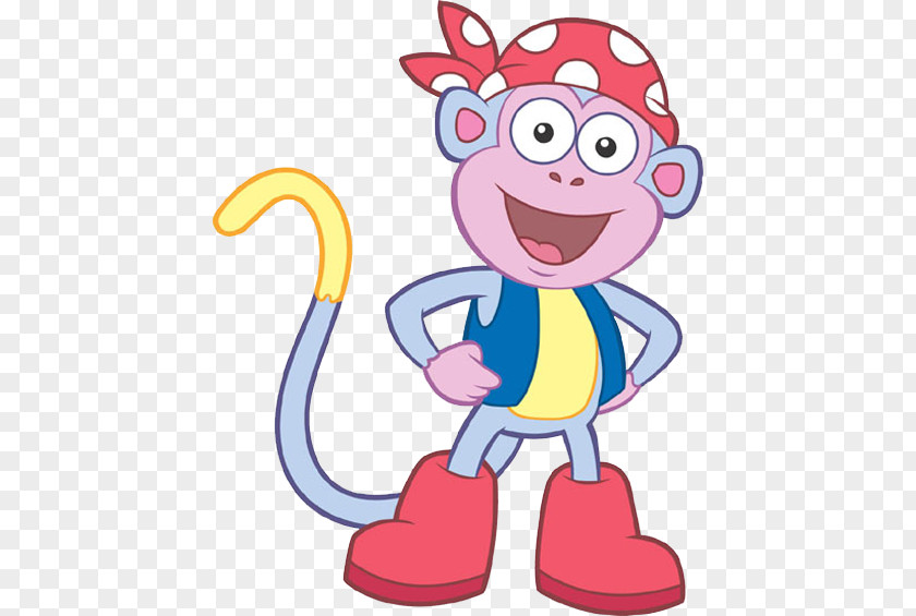 Cartoon Monkey Swiper Dora Boot PNG