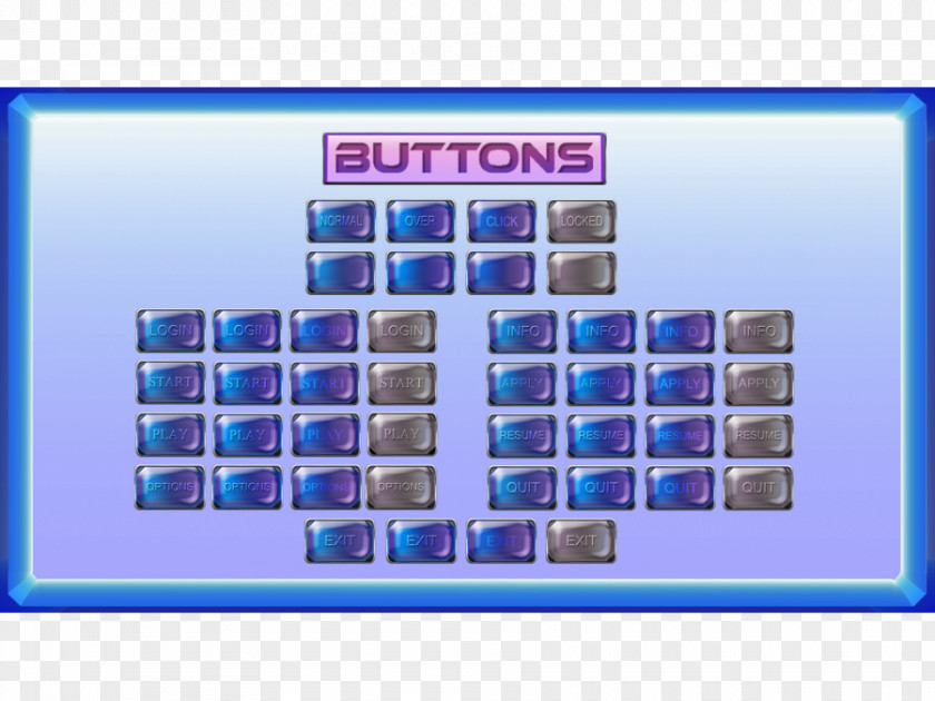 Crystal Texture Button Display Device Rectangle Office Supplies PNG