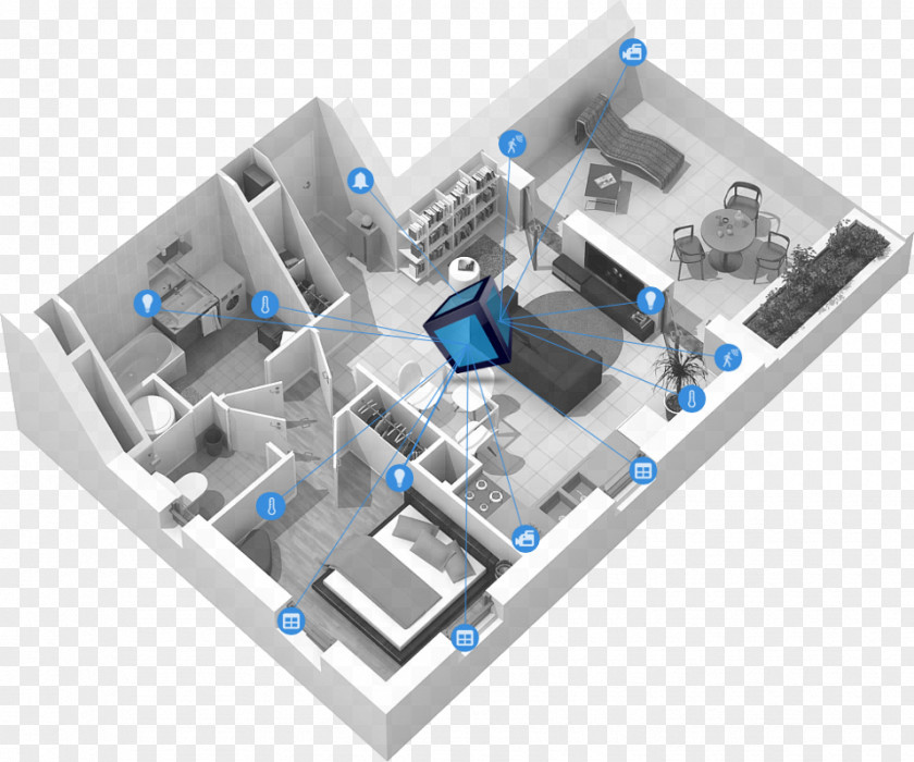 House Home Automation Kits Anti-theft System Maison Intelligente PNG