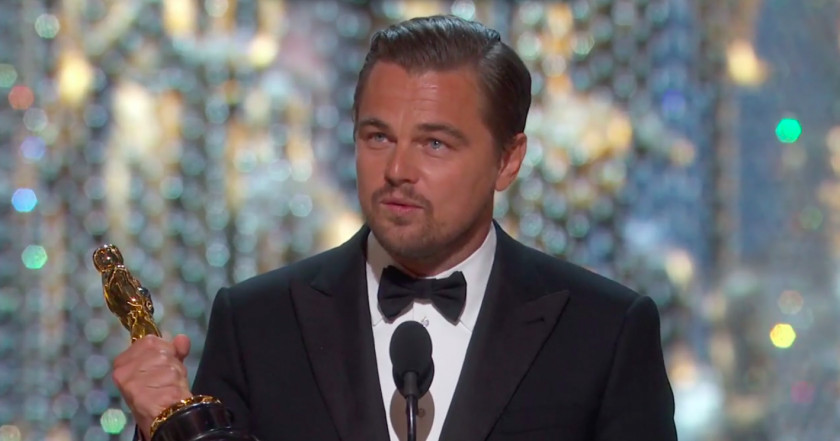 Leonardo Dicaprio DiCaprio 88th Academy Awards 1st Award For Best Actor PNG